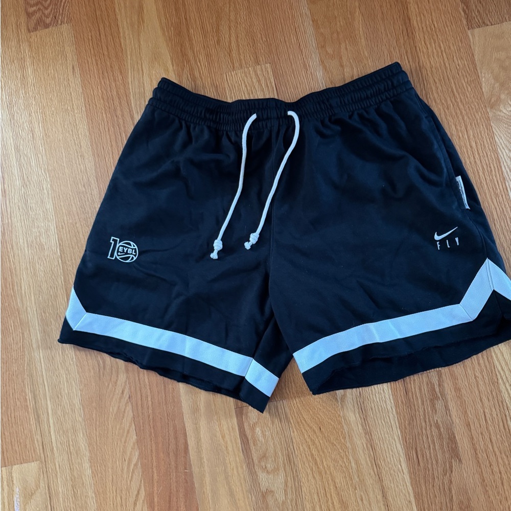 EYBL Nike Black and White Athletic Shorts Lightweight Design